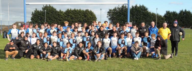 The combined Haverfordwest and CUBA squads for their match
